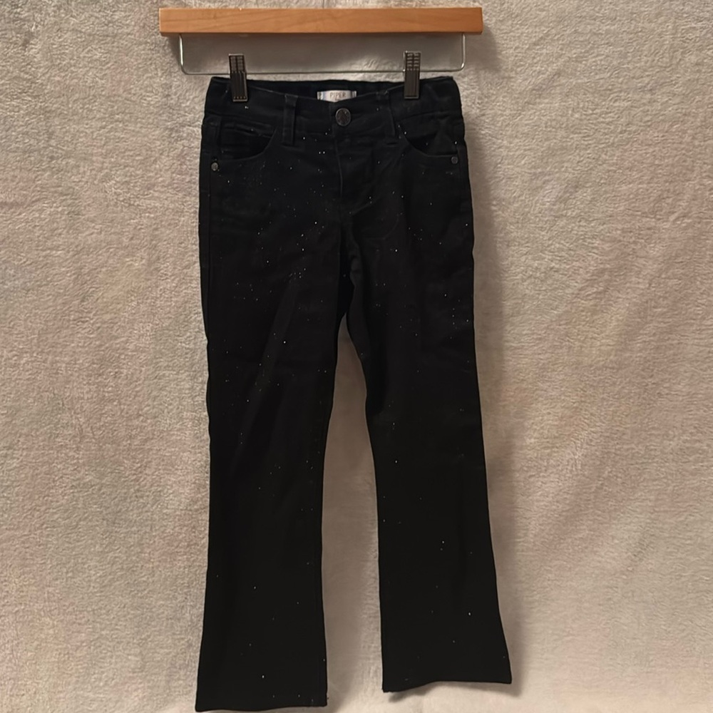 Piper Faves- Girls black sparkly pants